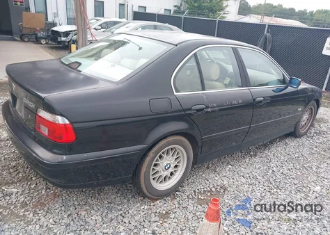 2002 BMW 525Ia из США, поврежденный, VIN WBADT43422GY96596